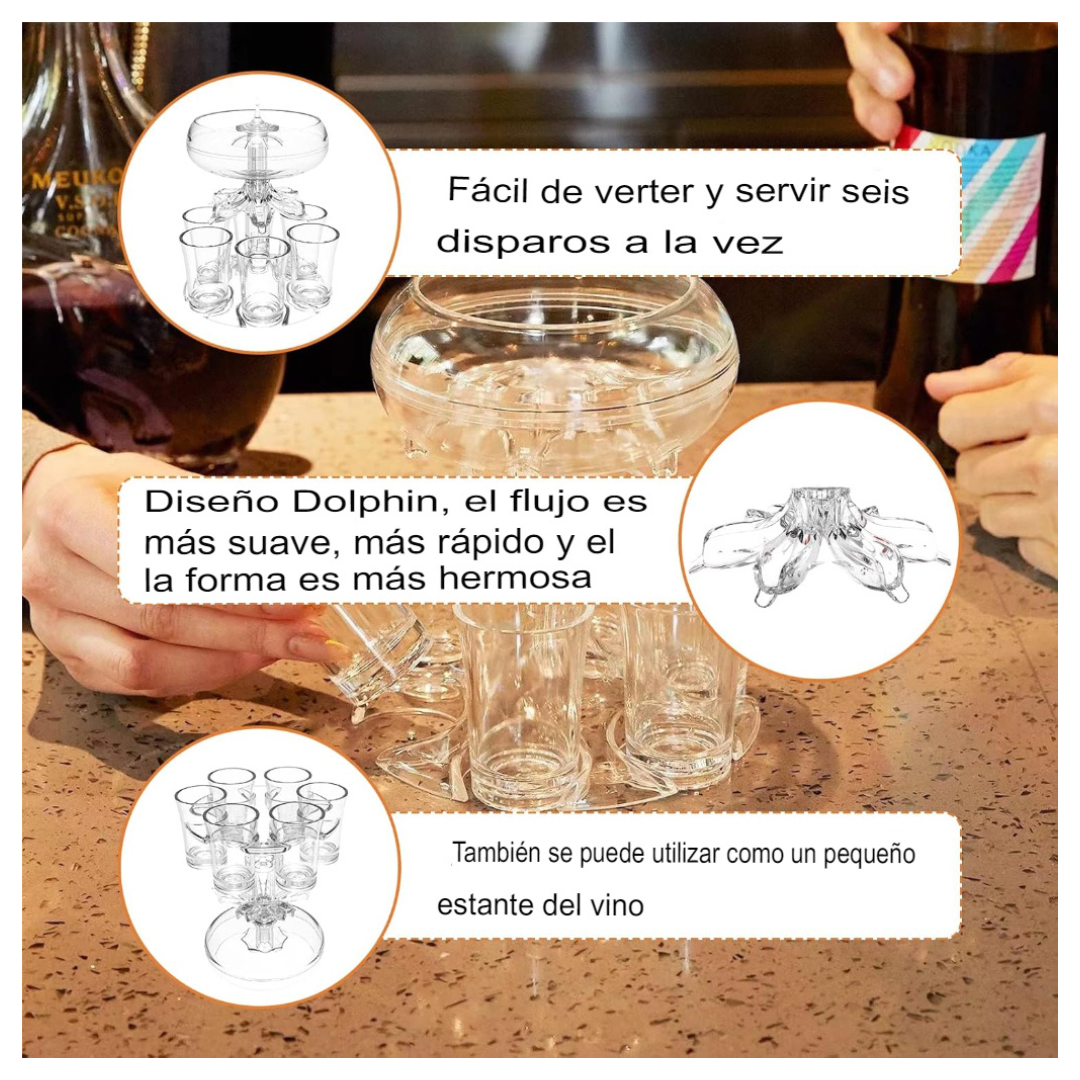 Dispensador de 6 Shots Mágicos