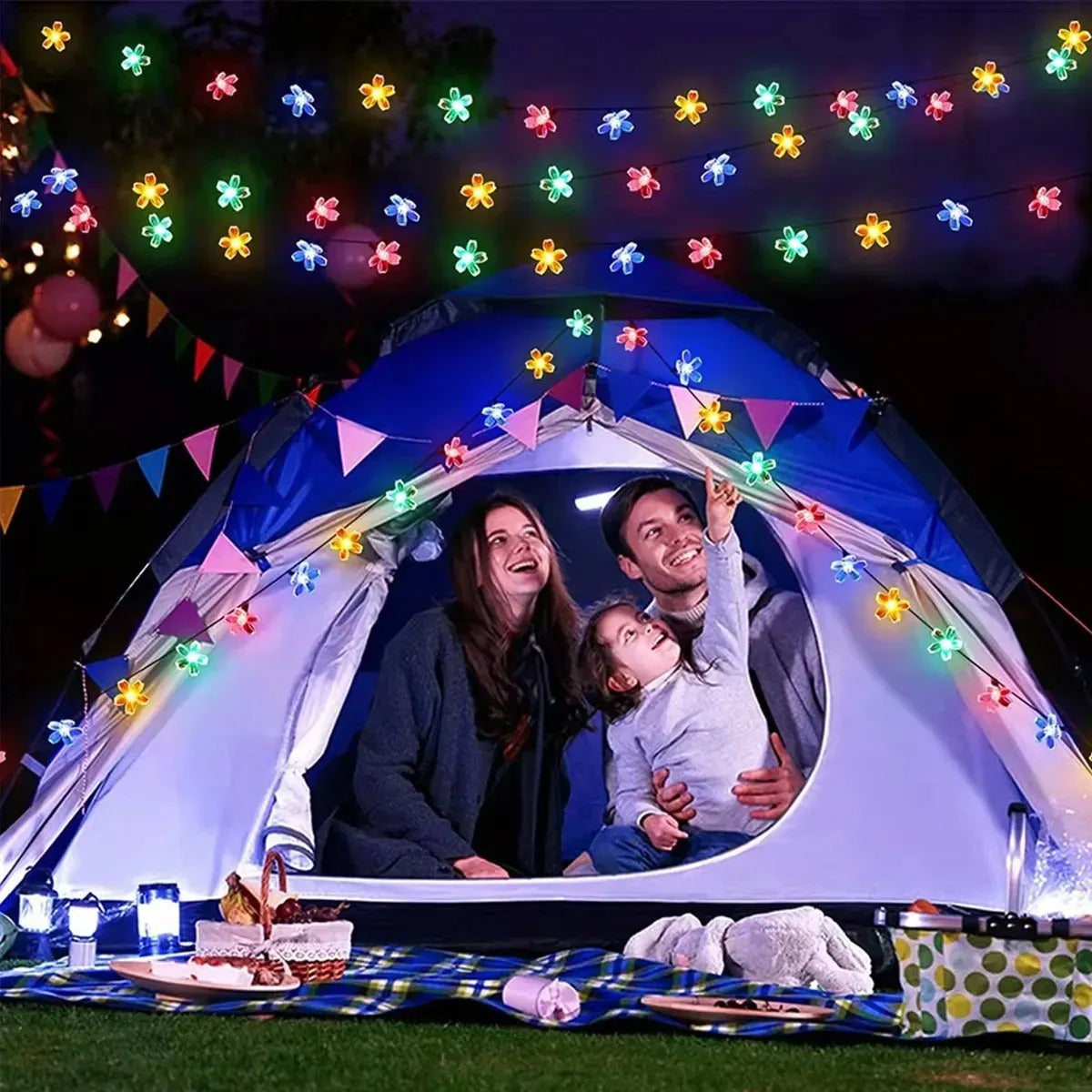 Solar Luces de flores 5m 20led(8154)