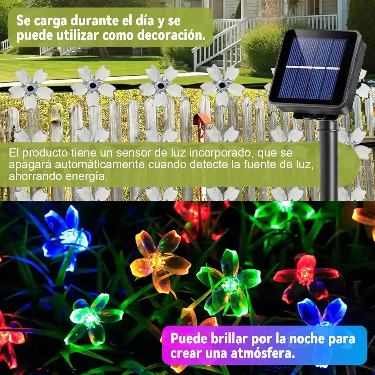 Solar Luces de flores 5m 20led(8154)