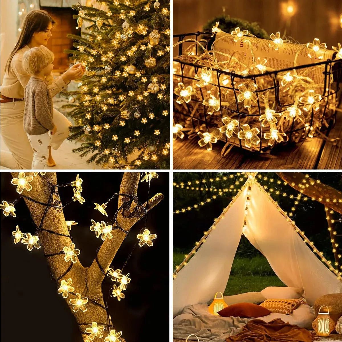 Solar Luces de flores 5m 20led(8154)